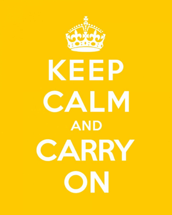 Picture of KEEP CALM AND CARRY ON - YELLOW