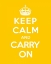 Picture of KEEP CALM AND CARRY ON - YELLOW