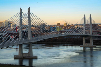 Picture of TILIKUM CROSSING AND MT. ST. HELENS