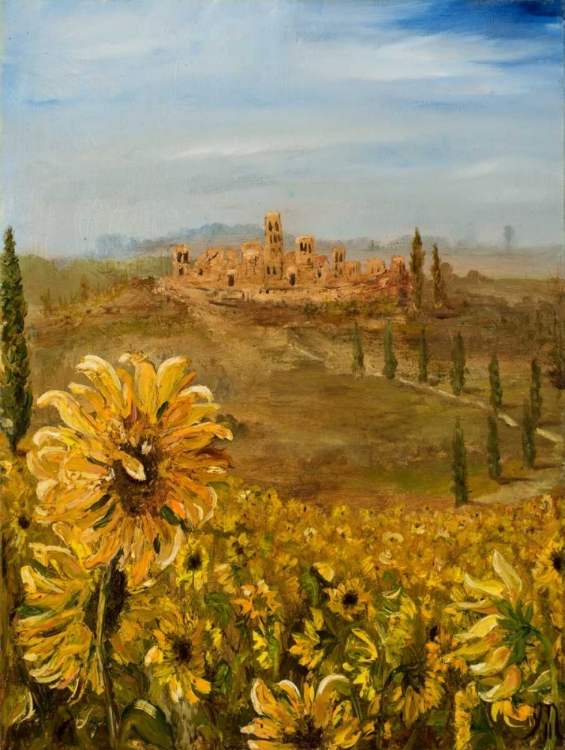 Picture of TUSCAN SUNFLOWERS I