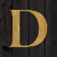 Picture of GOLD ALPHABET D