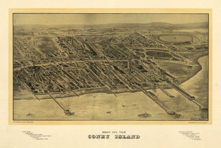 Picture of 1906 CONEY ISLAND MAP