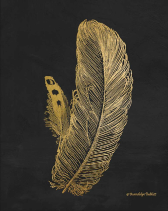 Picture of FEATHER ON BLACK I