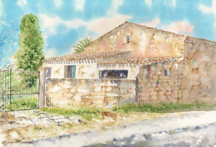 Picture of BARN-COUNTRUSIDE-SARDINIA-WATERCOLOR