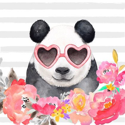 Picture of PANDA WITH HEART-SHAPED GLASSES