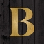 Picture of GOLD ALPHABET B