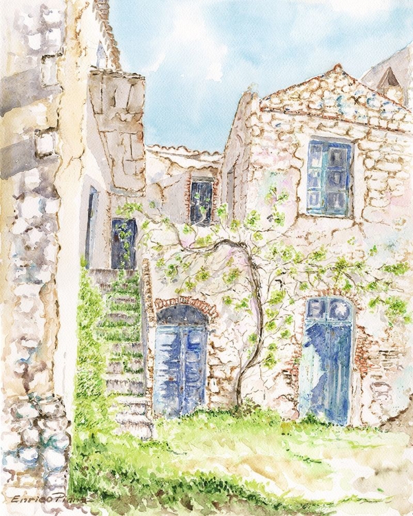 Picture of OLD-COUNTRY-HOUSES-WATERCOLOR