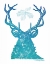 Picture of INDIGO AND TEAL DEER I