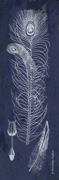 Picture of INDIGO FEATHERS II