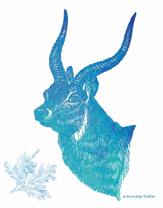 Picture of INDIGO AND TEAL DEER II