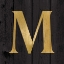 Picture of GOLD ALPHABET M