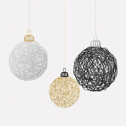 Picture of THREE CHRISTMAS BALLS