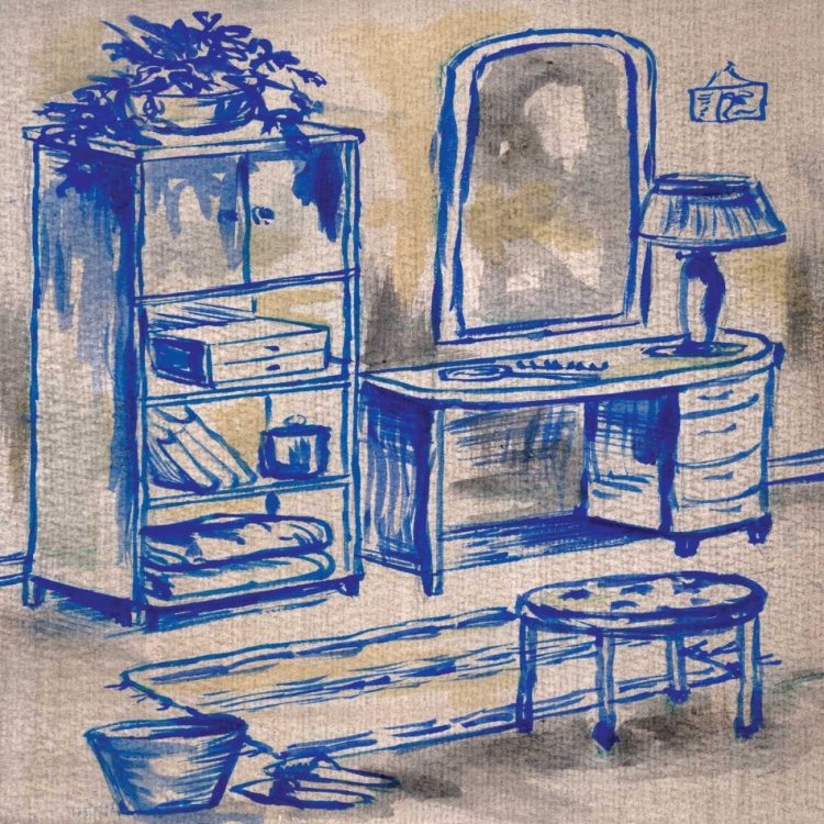 Picture of DEEP BLUE BATH II
