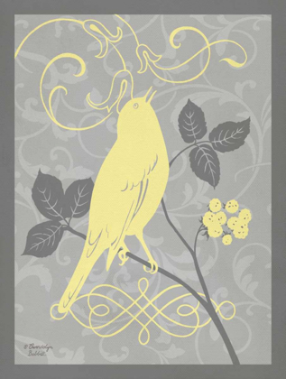 Picture of GREY AND YELLOW BIRD III