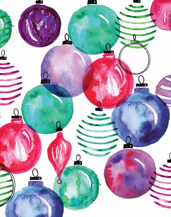 Picture of WATERCOLOR ORNAMENTS