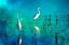 Picture of WADING HERONS I
