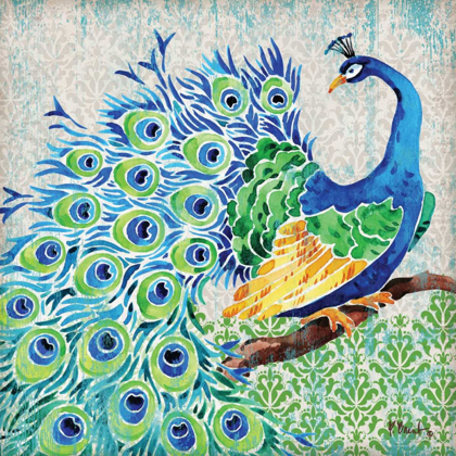 Picture of PATTERNED PEACOCK I