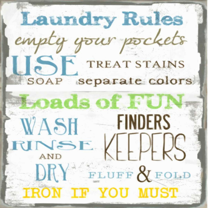 Picture of LAUNDRY RULES