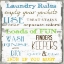 Picture of LAUNDRY RULES