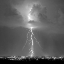Picture of BLUE LIGHTNING SQ BW