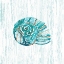 Picture of BEACHCOMBER ON BLUE I
