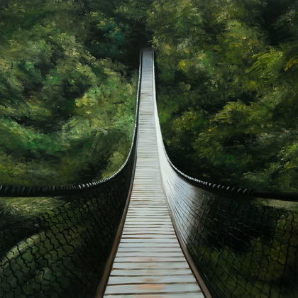 Picture of SUSPENDED BRIDGE IN THE FOREST
