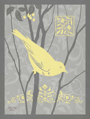 Picture of GREY AND YELLOW BIRD II