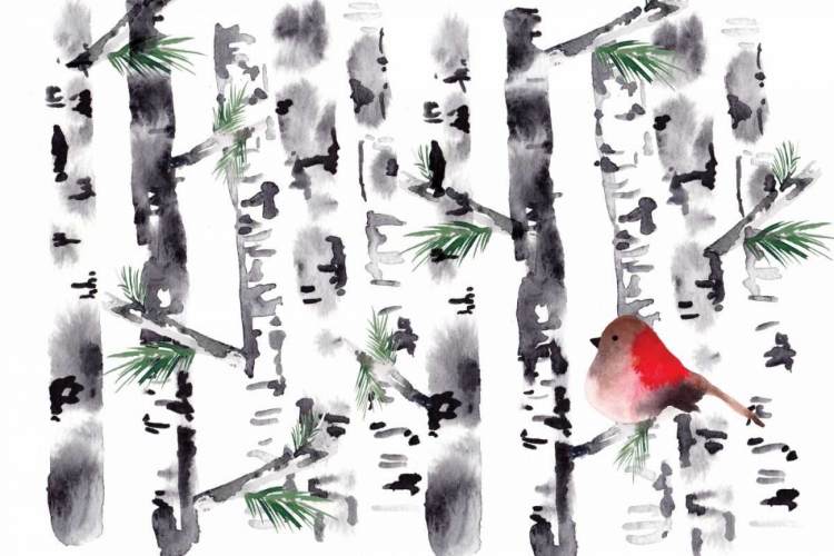 Picture of BIRD IN BIRCH