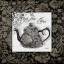 Picture of GRAY TEA DAMASK
