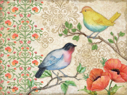 Picture of BLOSSOMING BIRDS I