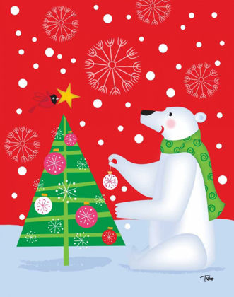 Picture of POLAR BEAR AND TREE