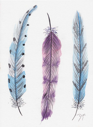 Picture of OCTOBER FEATHERS I