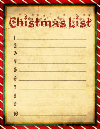 Picture of CHRISTMAS LIST