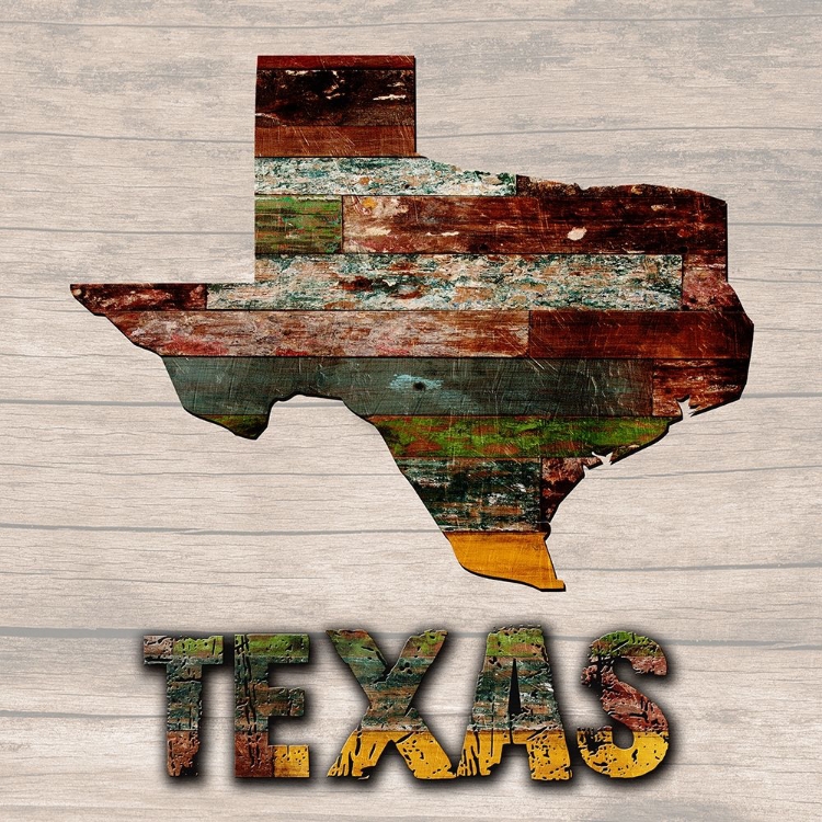 Picture of TEXAS WOODEN MAP