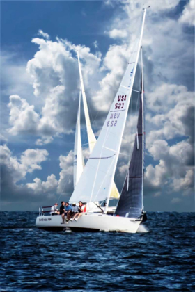 Picture of CROSSING SAILBOATS