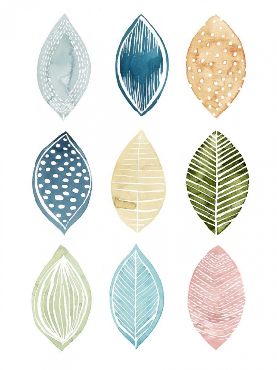 Picture of PATTERNED LEAVES I
