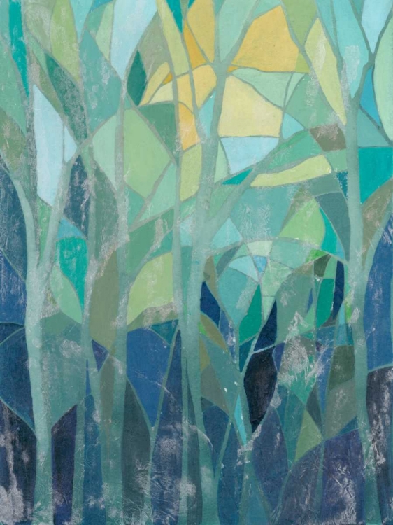 Picture of STAINED GLASS FOREST I