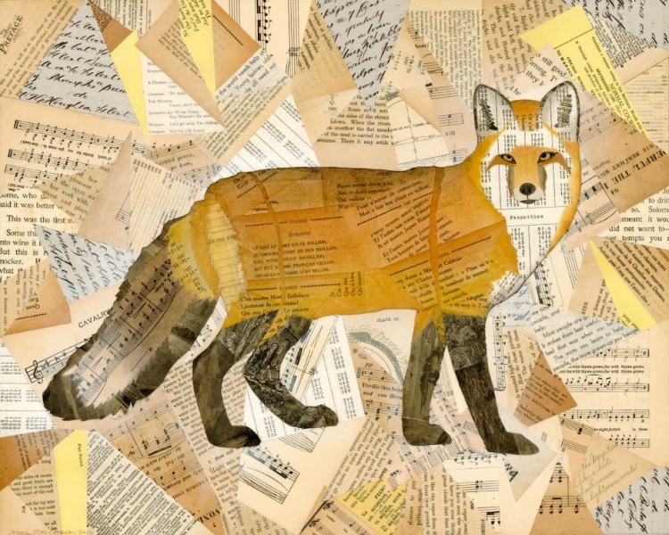 Picture of RED FOX COLLAGE I