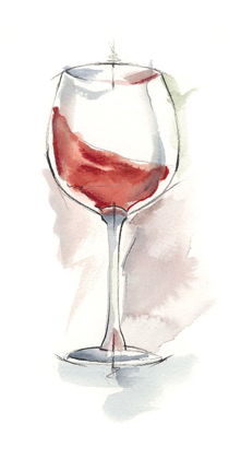 Picture of WINE GLASS STUDY IV