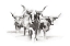 Picture of CONTEMPORARY CATTLE I