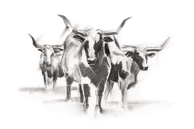 Picture of CONTEMPORARY CATTLE I