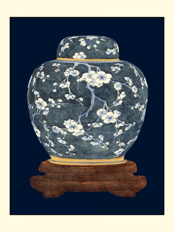 Picture of BLUE AND WHITE GINGER JAR I