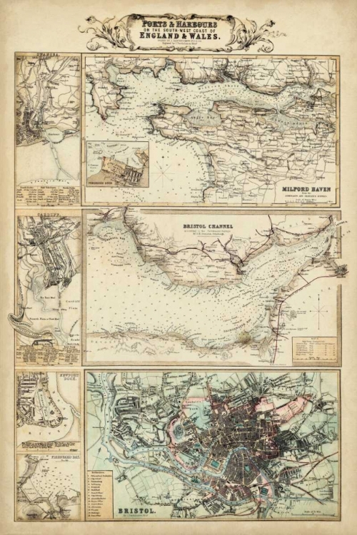 Picture of MAP OF THE COAST OF ENGLAND II