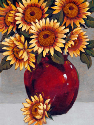 Picture of VASE OF SUNFLOWERS II