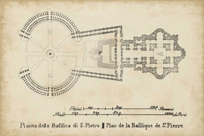 Picture of PLAN FOR ST. PETERS BASILICA