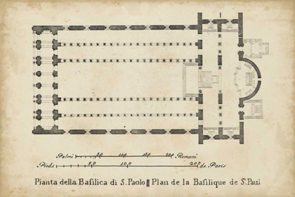 Picture of PLAN FOR THE BASILICA AT ST. PAULS