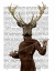 Picture of FENCING DEER PORTRAIT