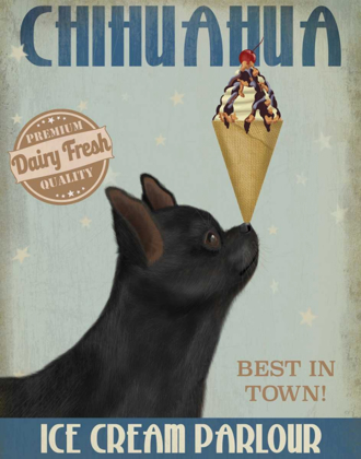 Picture of CHIHUAHUA, BLACK, ICE CREAM