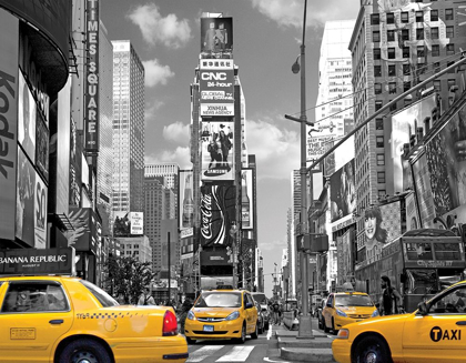 Picture of YELLOW CABS, TIMES SQUARE