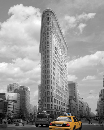 Picture of YELLOW CABS AT FLATIRON BUILDING